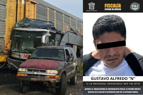 Detienen al chofer del autobús siniestrado en choque con tren en Atlacomulco-Maravatío